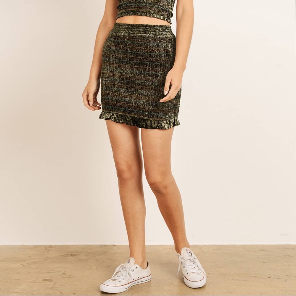 Smocked Mini Skirt Set - Picture 2 of 2